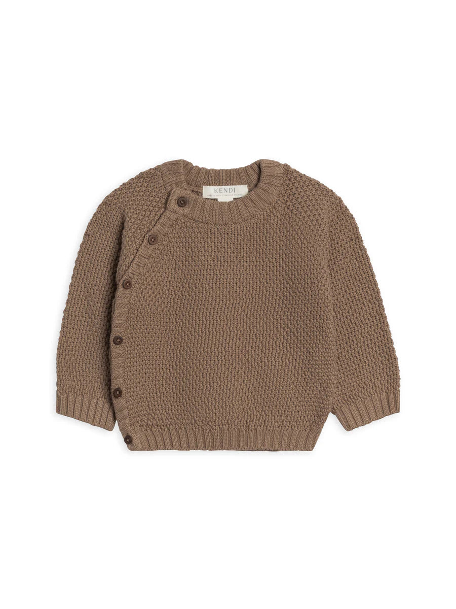 Image of Colored Organics - Frankie Seed Stitch Sweater Knit Kimono Top